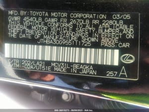 2005 Lexus Es330