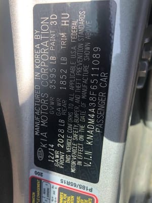 2015 Kia Rio