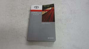 2018 Toyota Corolla Owners Manual