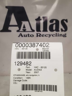 2007 Audi Audia3 Climate Control