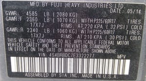 2014 Subaru Legacy