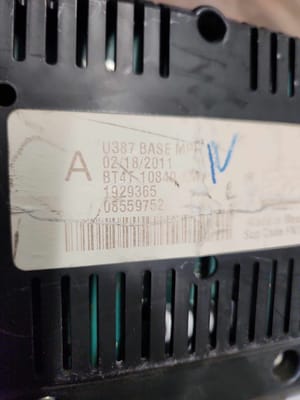 2011 Ford Edge Instrument Cluster