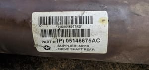 2017 Dodge Dpu35 Rear Drive Shaft
