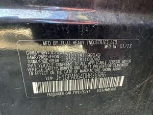 2013 Subaru Impreza
