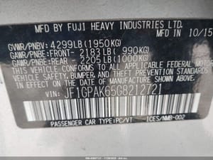 2016 Subaru Impreza