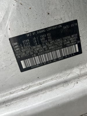 2018 Subaru Impreza