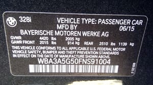 2015 BMW 328i