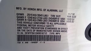 2019 Honda Pilot
