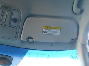 2016 Kia Soul Sun Visor