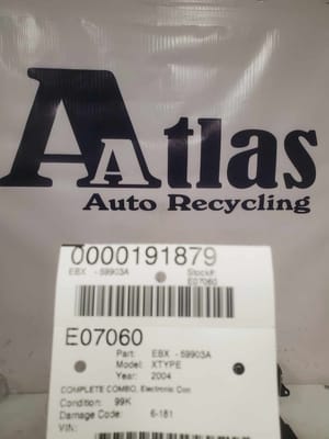 2004 Jaguar Xtype Engine Control Module (ECM)