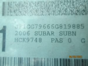 2006 Subaru Impreza
