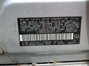 2006 Lexus Is250