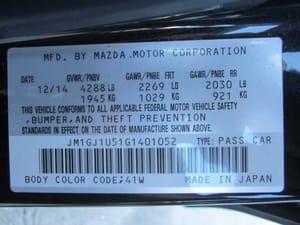 2016 Mazda Mazda6