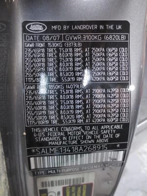 2008 Rover Range Rov