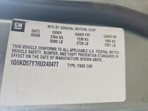 2006 Cadillac Dts