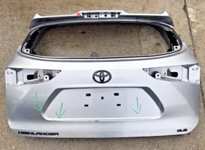 2022 Toyota Highlander Decklid Tailgate