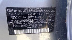2016 Hyundai Sonata