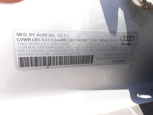 2011 Audi Audia6