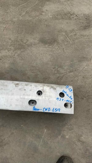 2011 Infiniti M37 Rear Bumper Reinforcement