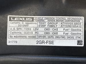 2010 Lexus Is350