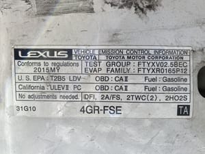 2015 Lexus Is250