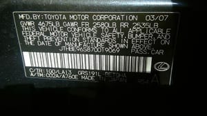 2007 Lexus Gs350