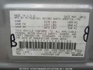 2012 Mitsubishi Galant