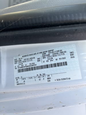 2019 Ford E-350 Fuel Tank
