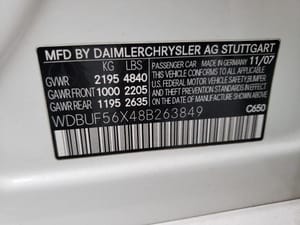 2008 Mercedes Benz E-Class