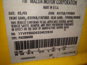 2003 Mazda 6