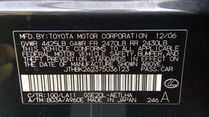 2007 Lexus Is250