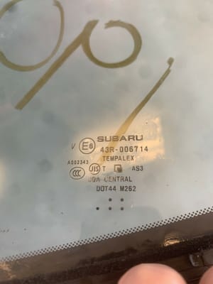 2017 Subaru Forester Quarter Glass