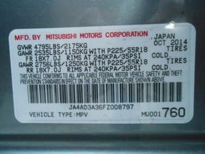 2015 Mitsubishi Outlander