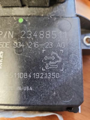 2015 Cadillac Cadxts Body Control Module