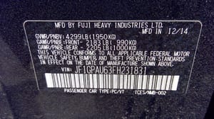 2015 Subaru Impreza