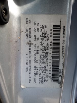 2000 Mitsubishi Eclipse