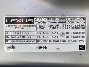 2011 Lexus Es350