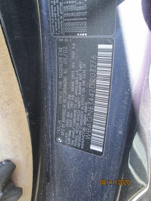 2002 BMW 745i