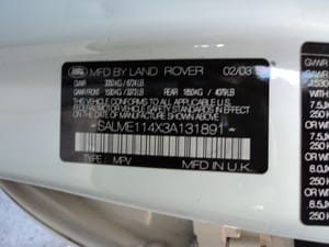 2003 Range Rover Range Rover