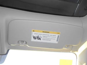 2013 Smart Smartfor2 Sun Visor