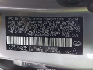 2004 Lexus Es330