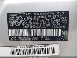 2008 Lexus Es350