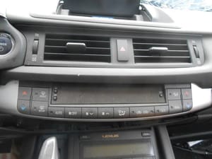 2012 Lexus Ct200h Temp Control