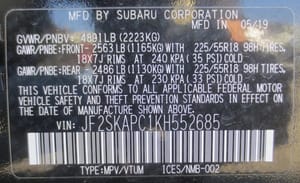 2019 Subaru Forester