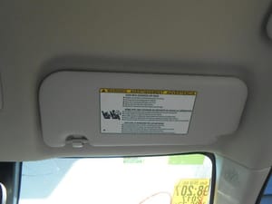 2017 Toyota Corolla Sun Visor