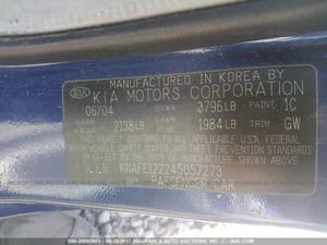2004 Kia Spectra
