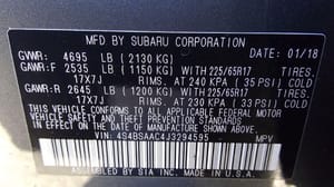 2018 Subaru Legacy