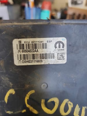 2021 Dodge Dpu25 ABS Module