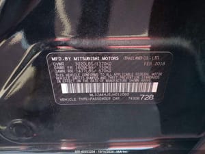 2018 Mitsubishi Mirage