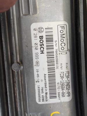 2016 Ford F550sd Engine Control Module (ECM)